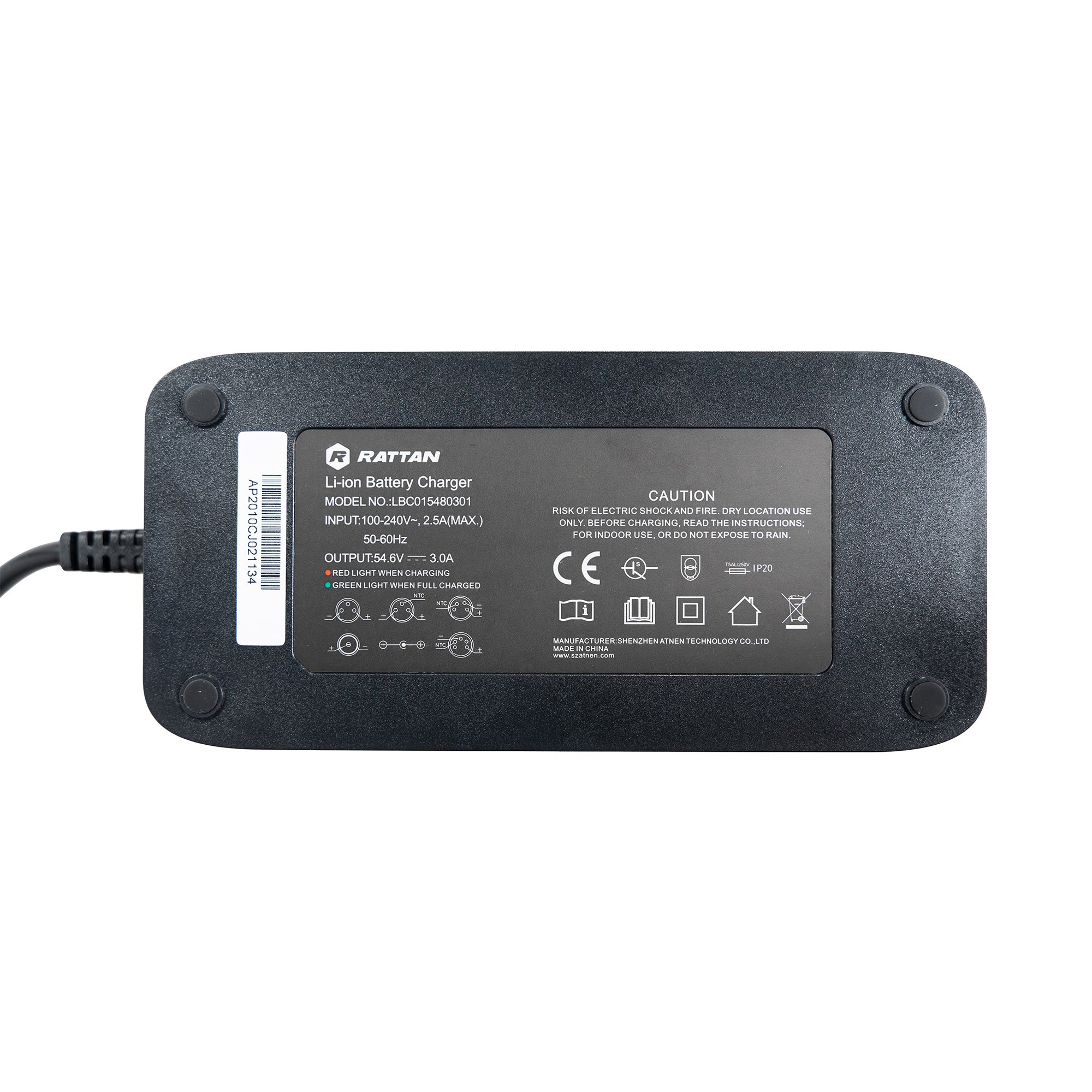 Rattan LM/LF Battery Charger 48V 3A (With 3-pin plug connector) - Image 3