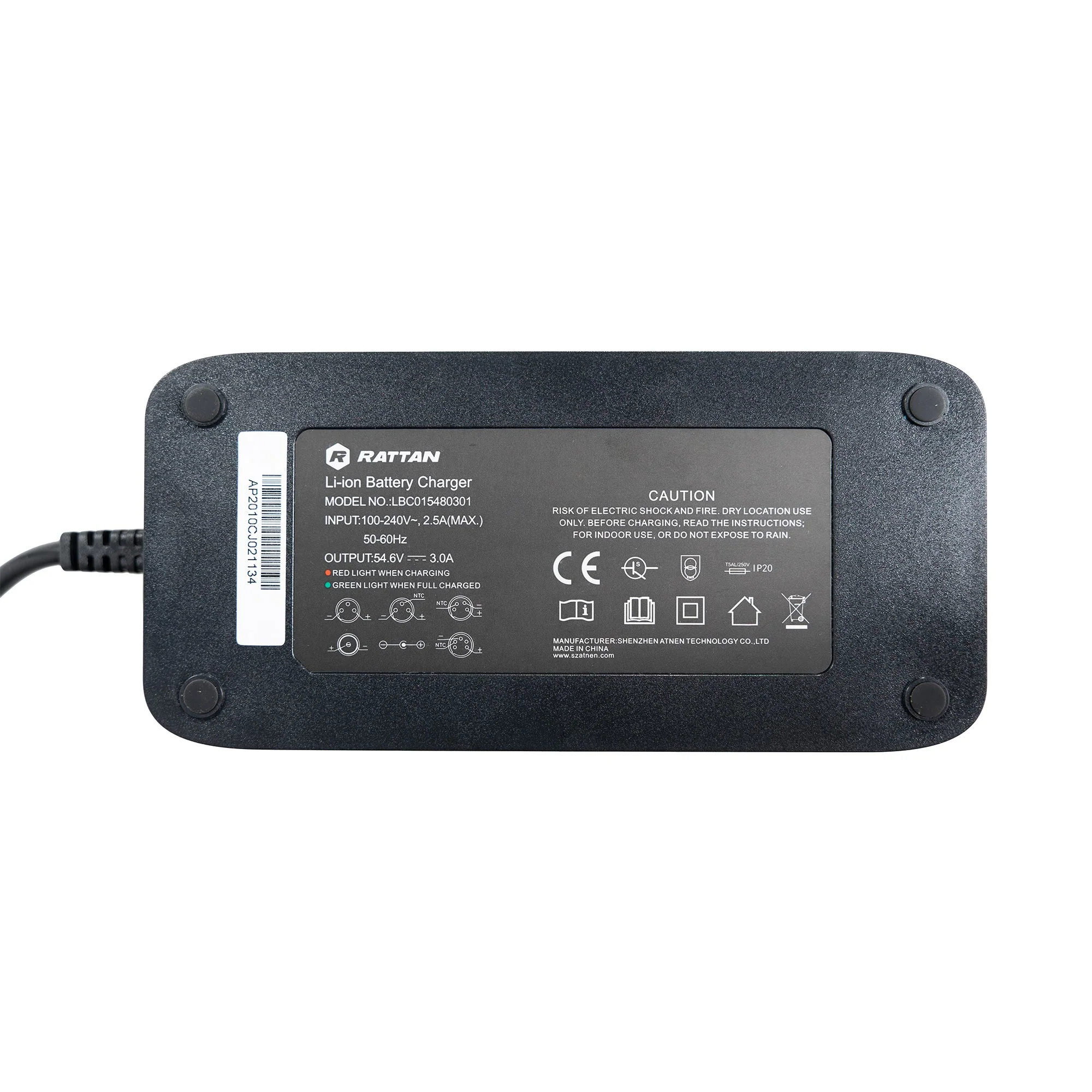 Rattan LM/LF Battery Charger 48V 2A (With 3-pin plug connector) - Image 3